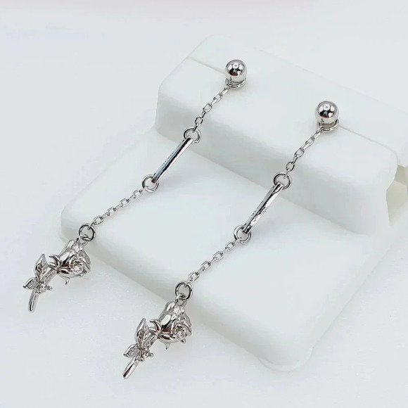 "925 Sterling Silver Cubic Zirconia Earrings, U19254684 - Picture 4 of 11